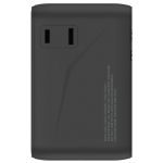 Momax UA23UKD 1-WORLD² 100W GaN全球旅行轉換插座 (黑色)